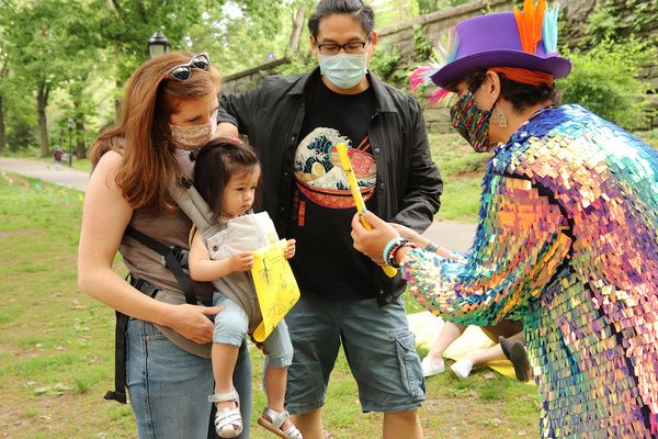 Laura Brandel, Haven Tuesday, Playwright Timothy Huang and Alexandra de Suze.  Photo
