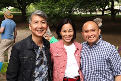 Jason Ma, Lia Chang and Paulo K. Tirol. Photo by Melissa Huber Photo