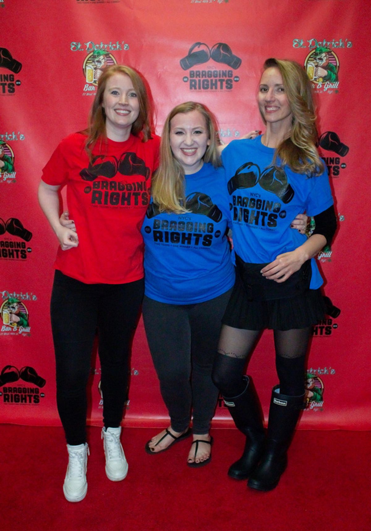 McKenna Cox, Maureen Toomey and Sarah Ann Houghton. at BRAGGING RIGHTS Opens Off-Broadway
