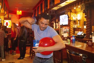 Alessio Araujo at the Bragging Rights red carpet premiere hosted by St. Pats Bar & Gr Photo