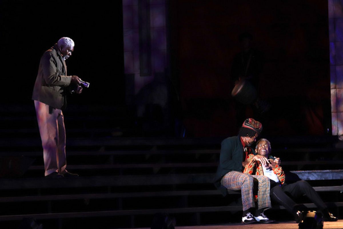 J. Samuel Davis, Allen Gilmore and Andre De Shields at 