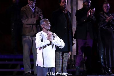KING LEAR curtain call with Andre De Shields, J. Samuel Davis, Allen Gilmore, Jason J Photo