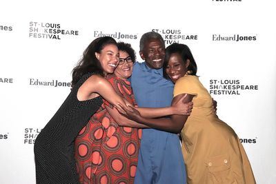 King Lear and His Daughters ? Nicole King, Rayme Cornell, Andre De Shields and Jaquel Photo