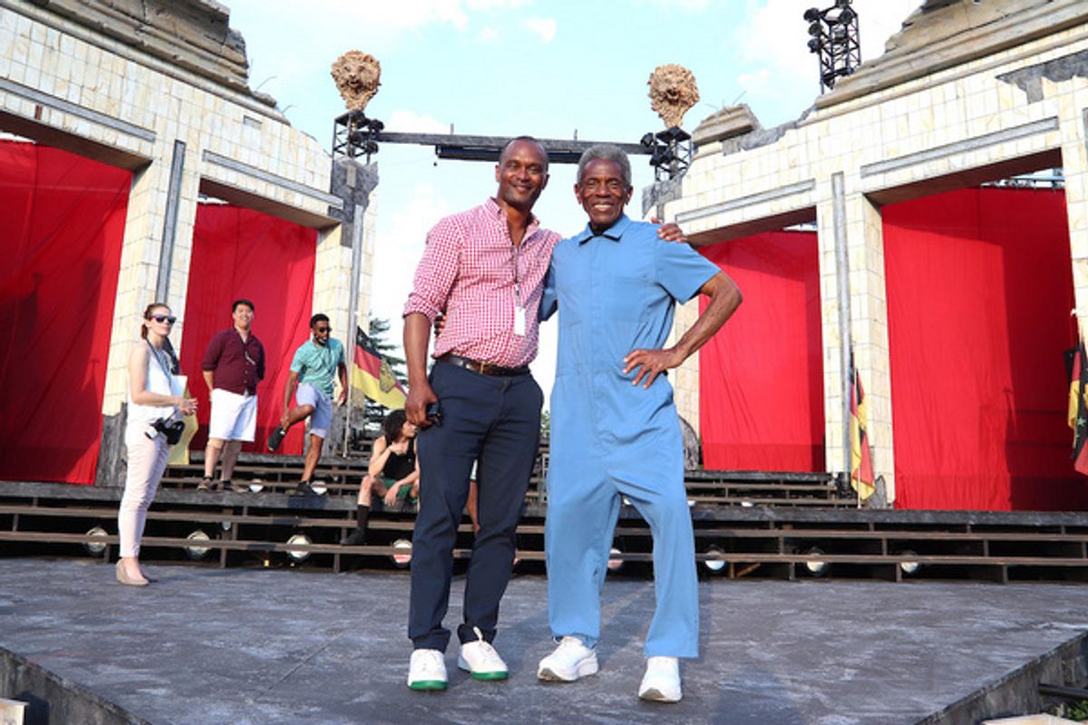 KING LEAR Director Carl Cofield and Andre De Shields at 