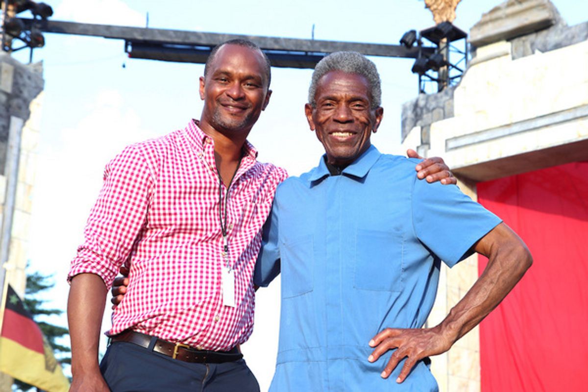 KING LEAR Director Carl Cofield and Andre De Shields at 