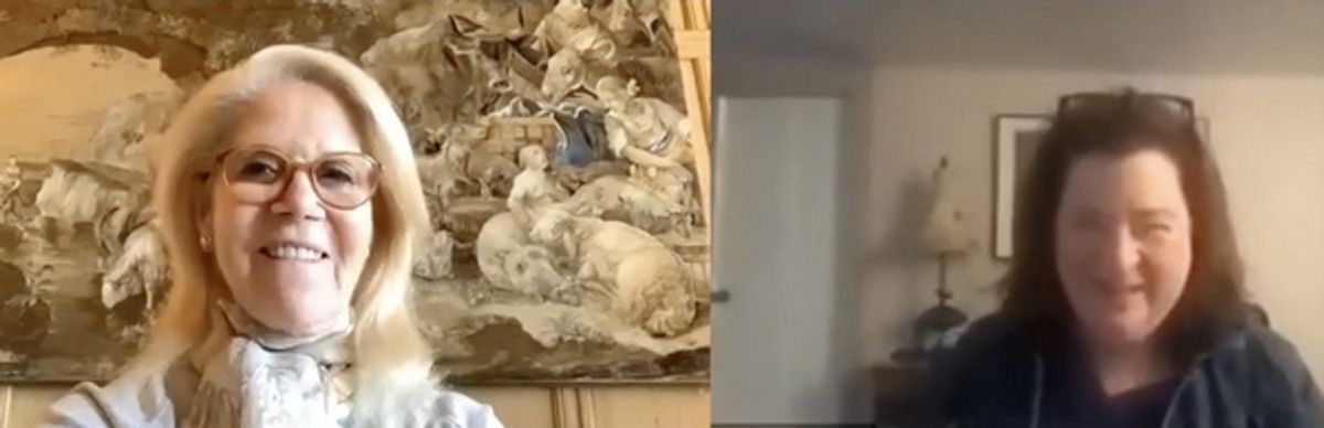 Daryl Roth and Theresa Rebeck at 