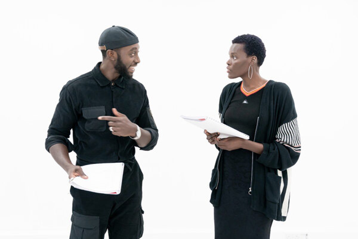 Sheila Atim and Ivanno Jeremiah at 