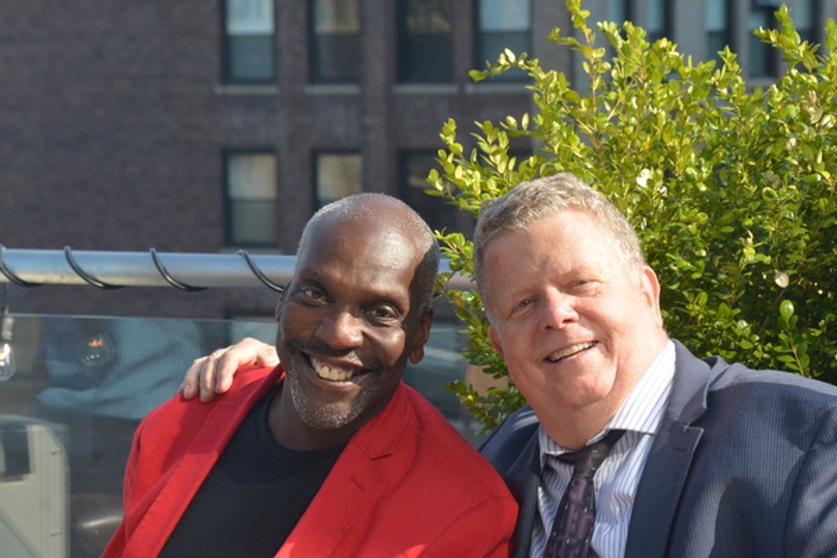 Gerry McIntyre and James Morgan at 