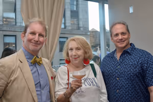 Evans Haile, Pamela Hunt and Laurence Holzman Photo