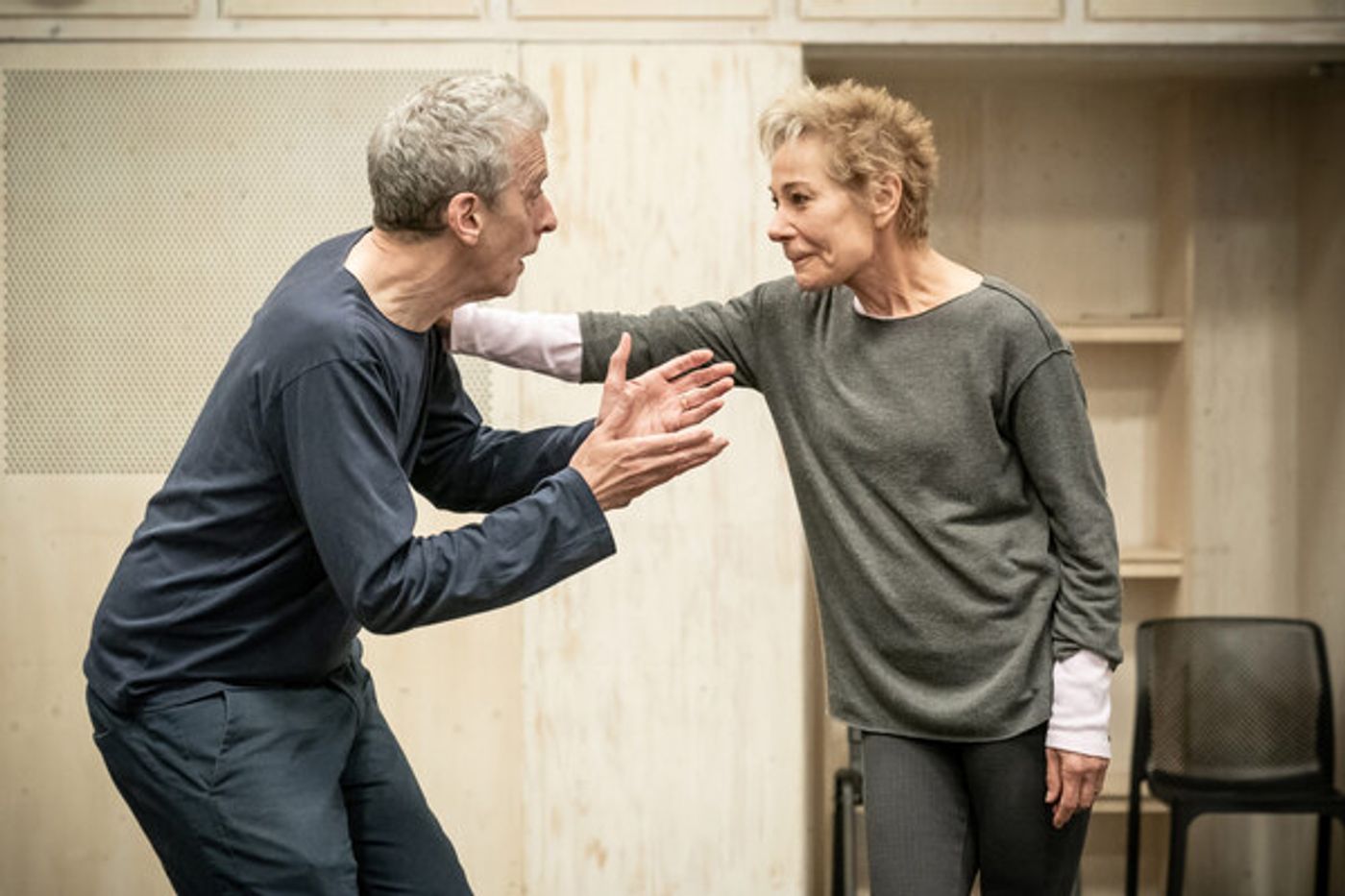 Photo Flash: In Rehearsal For CONSTELLATIONS, With  Zoe Wanamaker and Peter Capaldi  Image