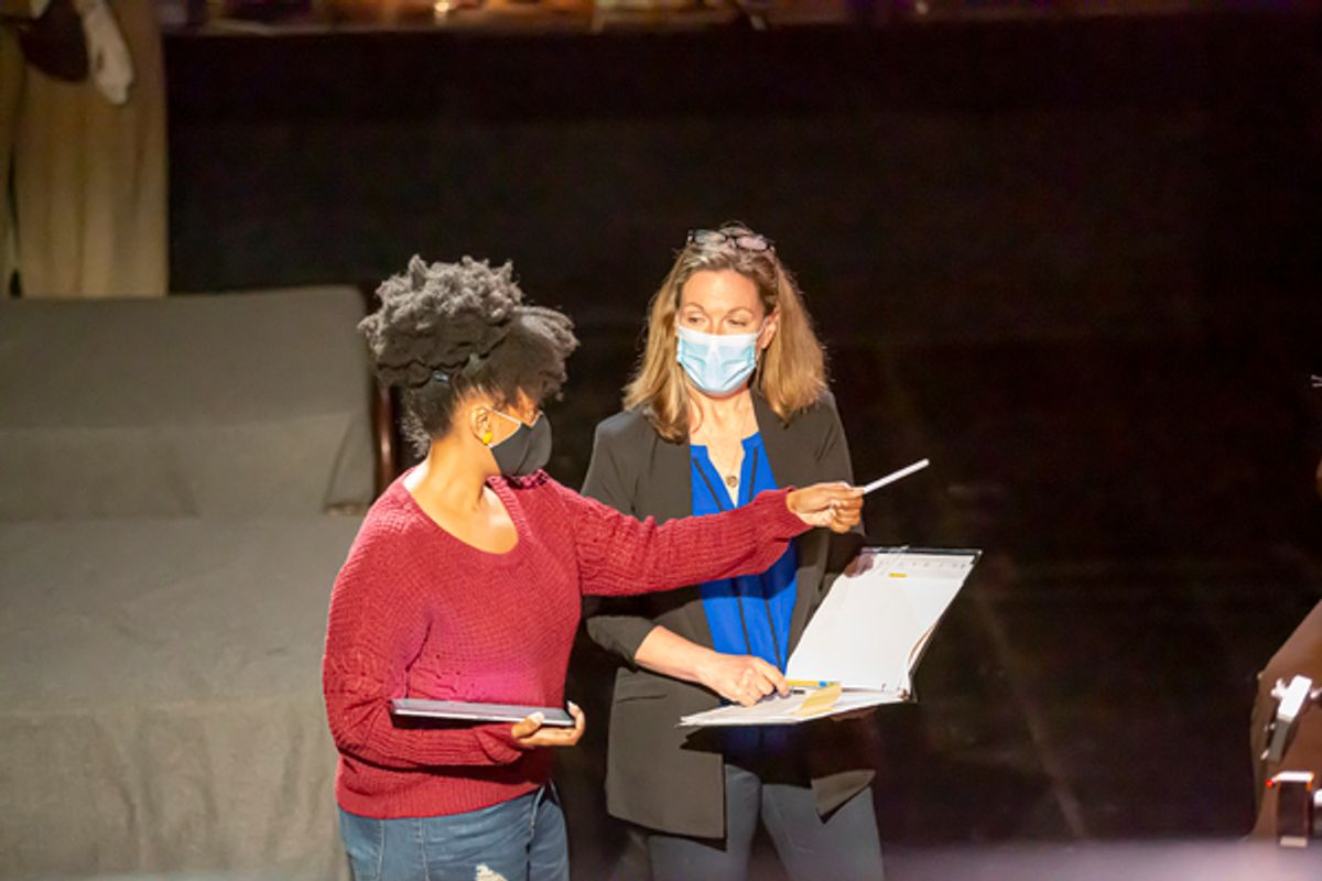 Director Tiffany Nichole Greene and Video Director Christiana Tye at 