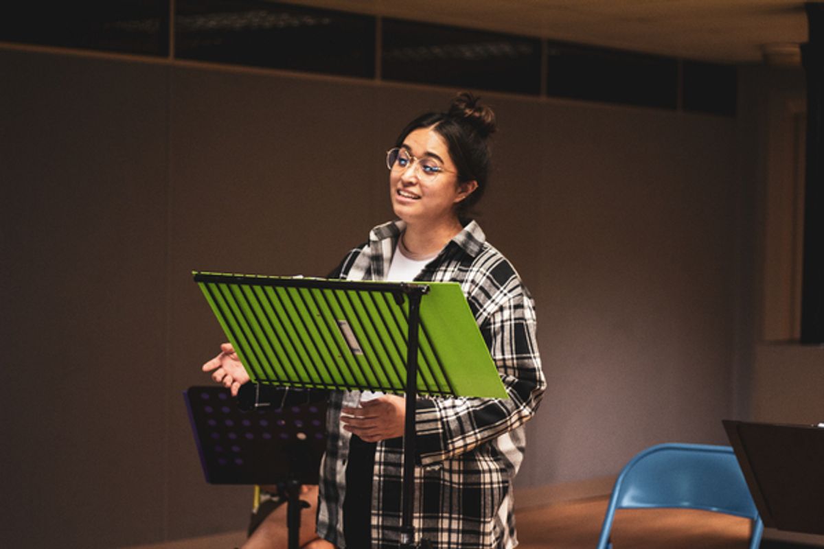 Nichola Espallardo at Inside Rehearsal For FROM HERE at Chiswick Playhouse
