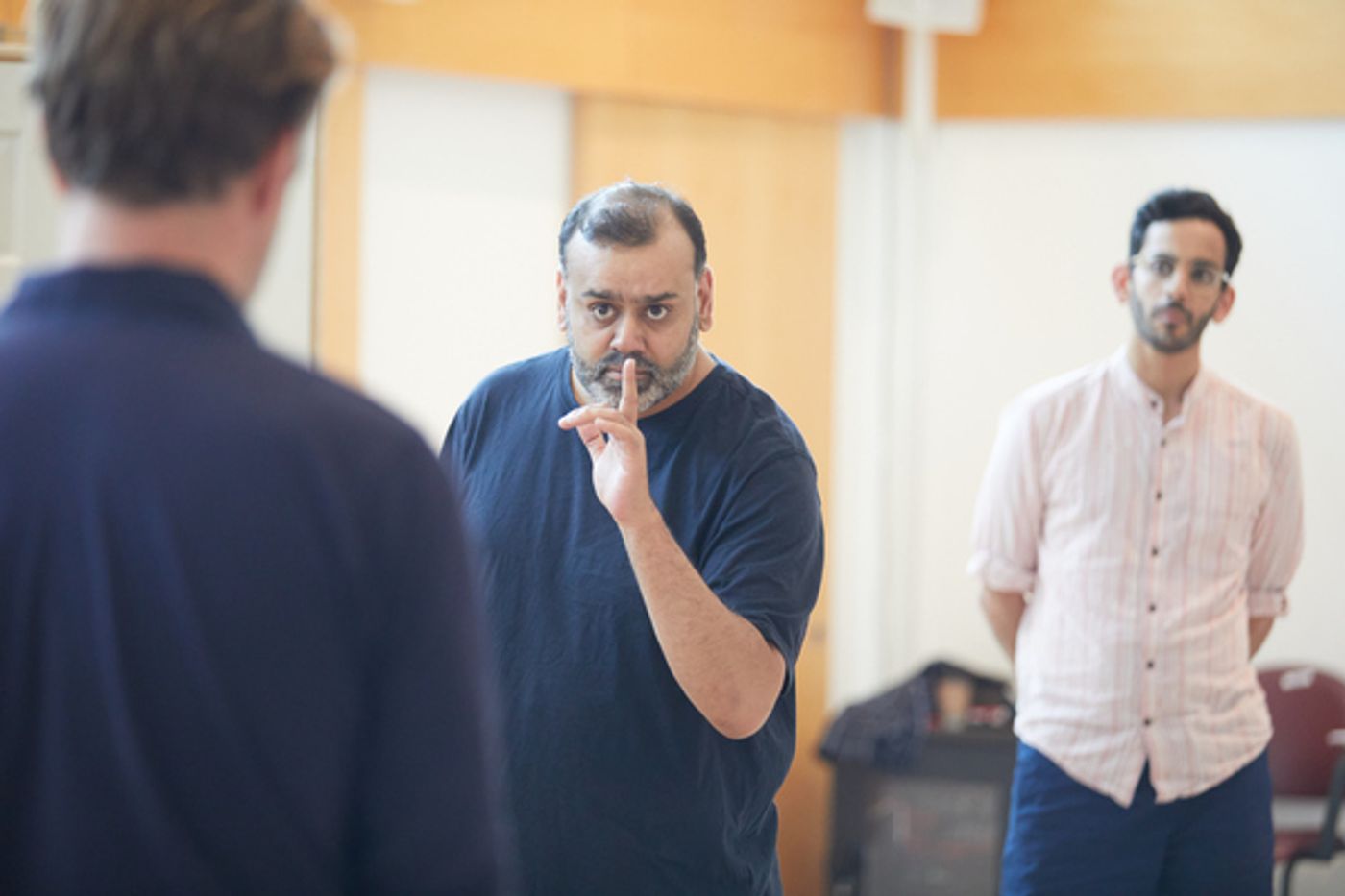 Photo Flash: Go Inside Rehearsals for THE INVISIBLE HAND at Kiln Theatre  Image