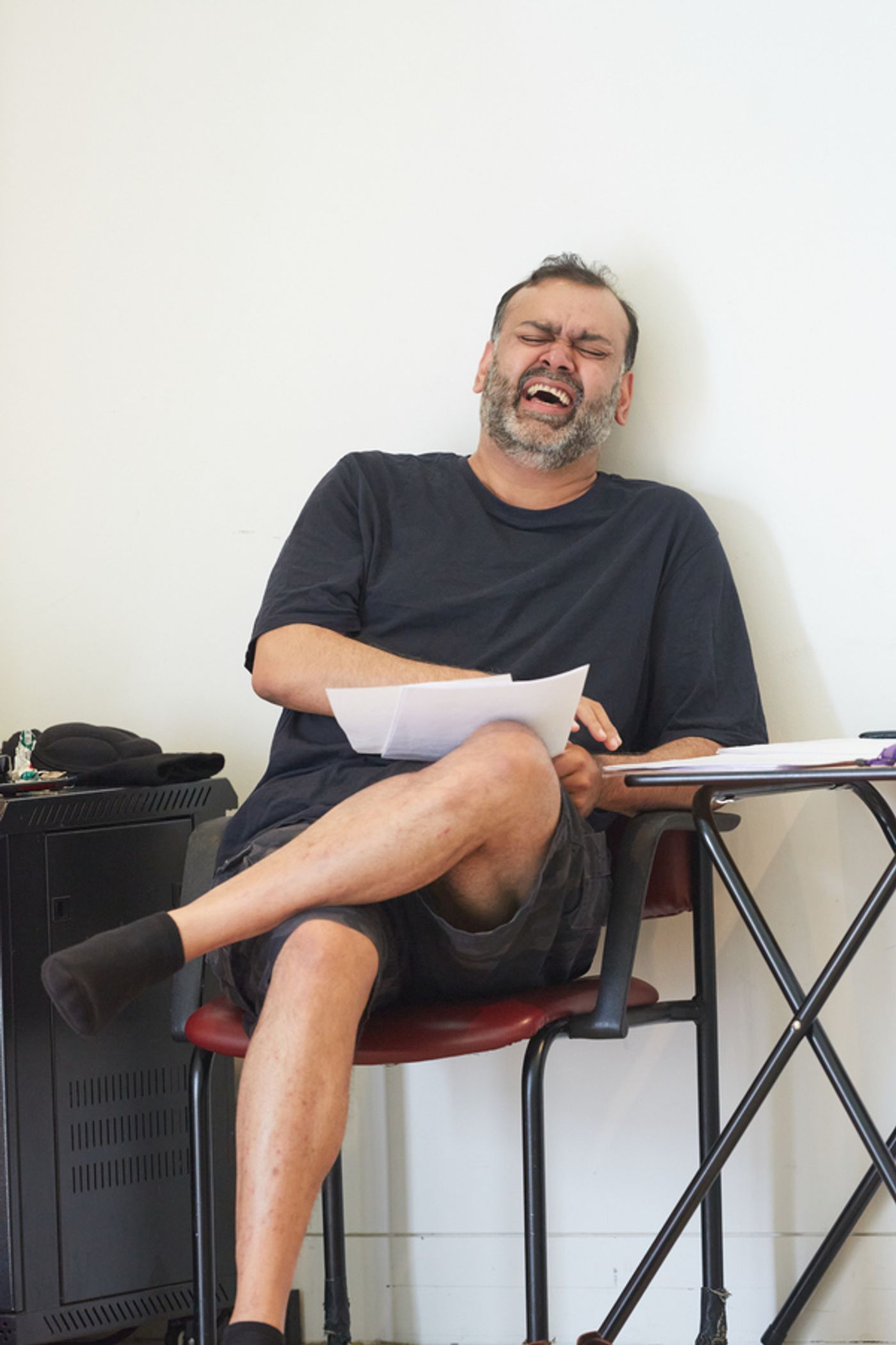 Photo Flash: Go Inside Rehearsals for THE INVISIBLE HAND at Kiln Theatre  Image