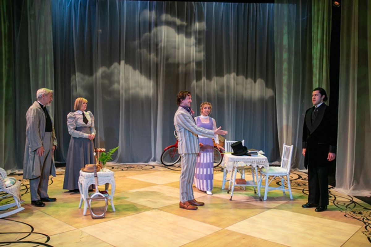 The cast  at 