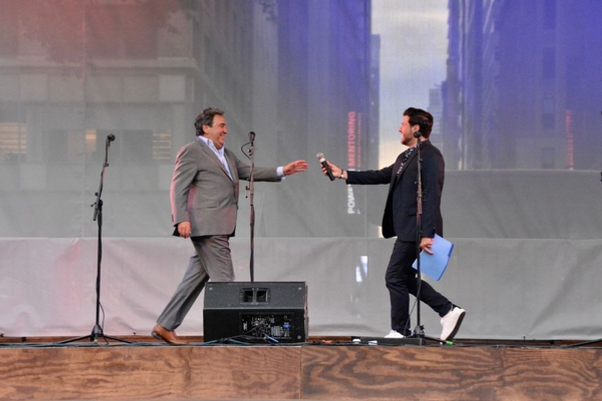 Michael Capasso (Master of Ceremonies) and Mauricio Martinez at 