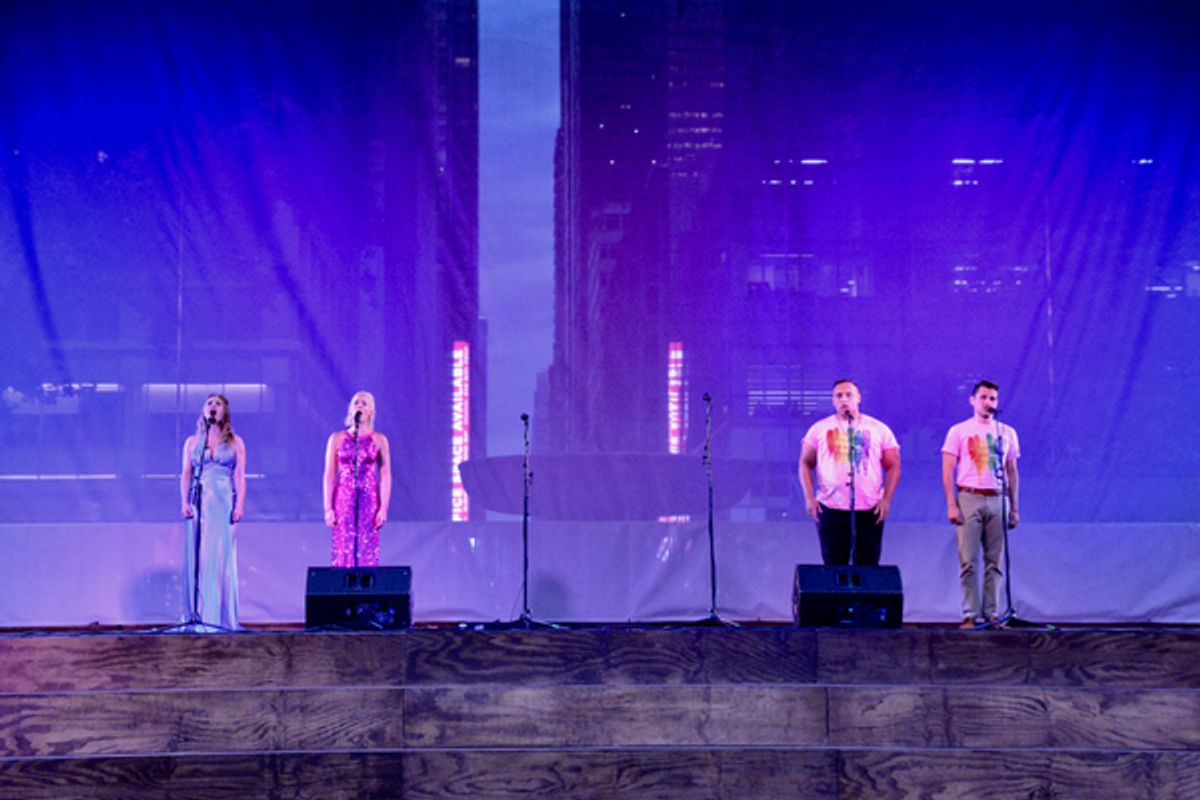 Melanie Long, Jessica Fishenfeld, Jordan Weatherston Pitts and Brian James Myer at 