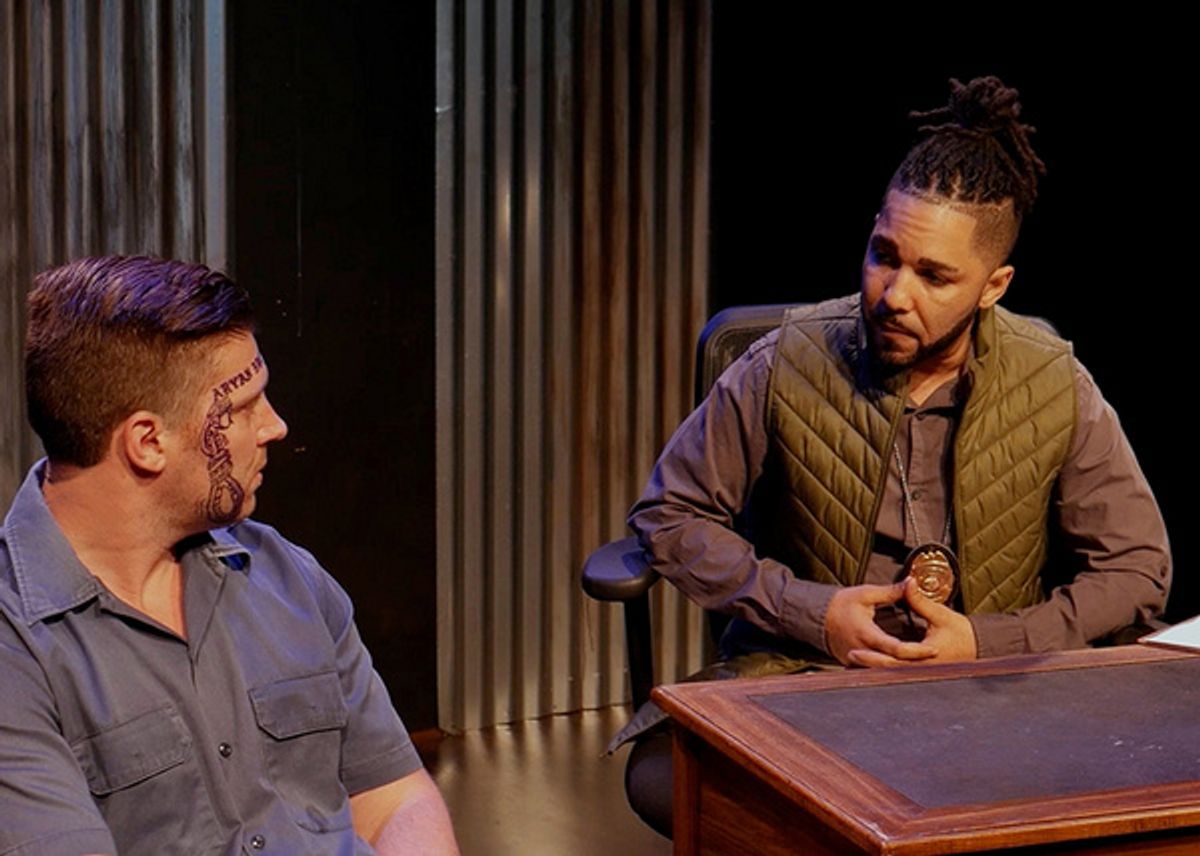 Darrin Hickok and Jozben Barrett at First Look at the Virtual OC Premiere Of Chance Theater's SWEAT