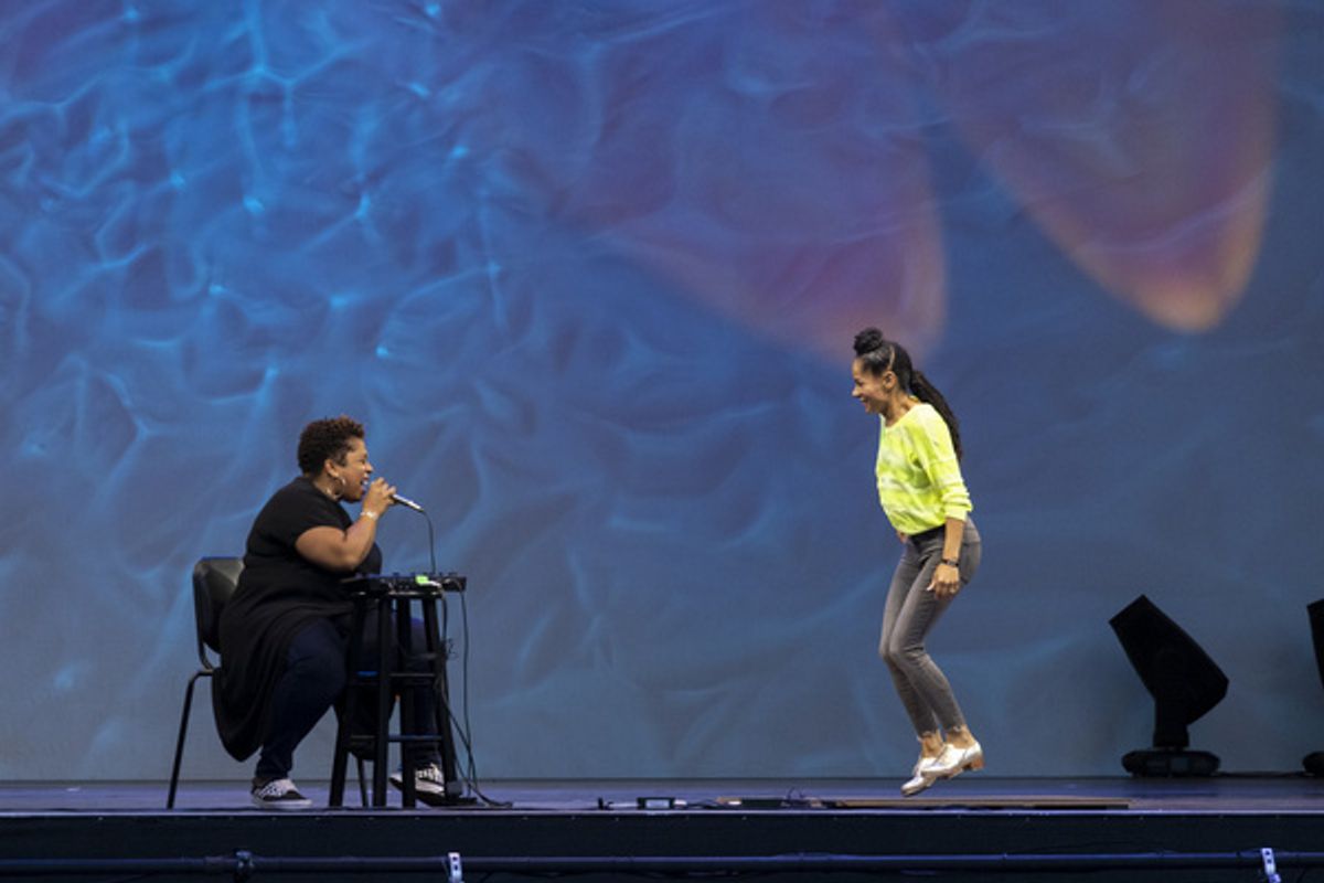 Ayodele Casel and Crystal Monee Hall at 