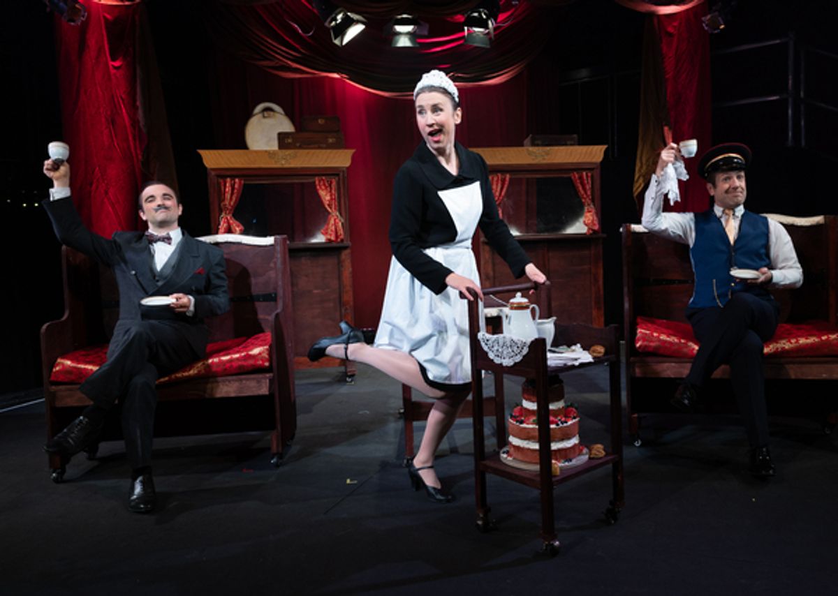 Matthew Kellett, Catrine Kirkman, Philip Lee at See Matthew Kellett, Catrine Kirkman and Philip Lee in EXPRESS G&S at Pleasance Theatre
