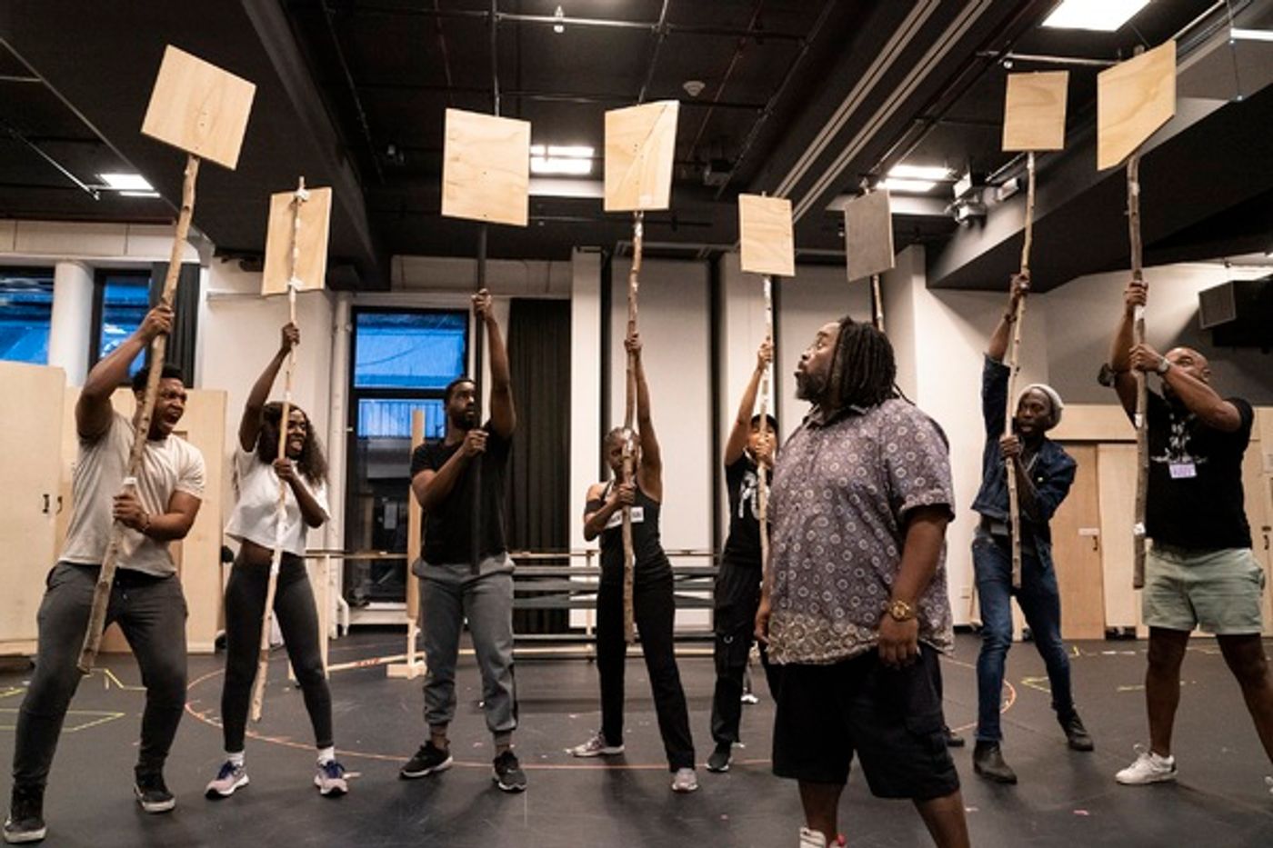 Photos: Rehearsals for Shakespeare in the Park's MERRY WIVES; Increased Audience Capacity  Image
