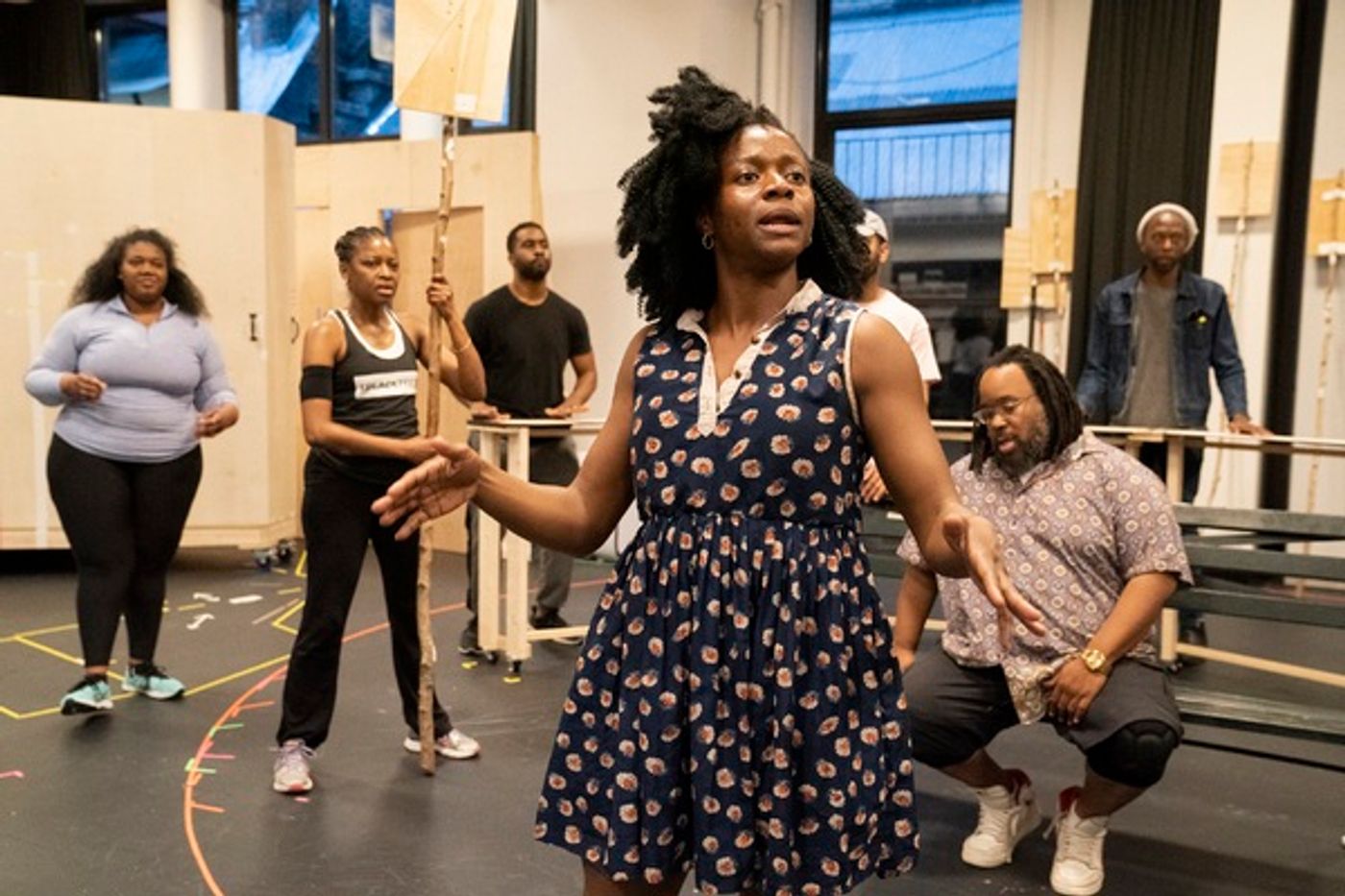 Photos: Rehearsals for Shakespeare in the Park's MERRY WIVES; Increased Audience Capacity  Image