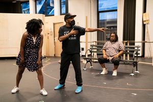 Jennifer Mogbock, choreographer Darrell Grand Moultrie, and Jacob Ming-Trent @ BroadwayWorld Jennifer Mogbock, choreographer Darrell Grand Moultrie, and Jacob Ming-Trent Photo
