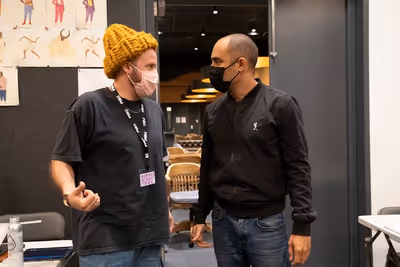 Michael Thurber and director Saheem Ali  Photo