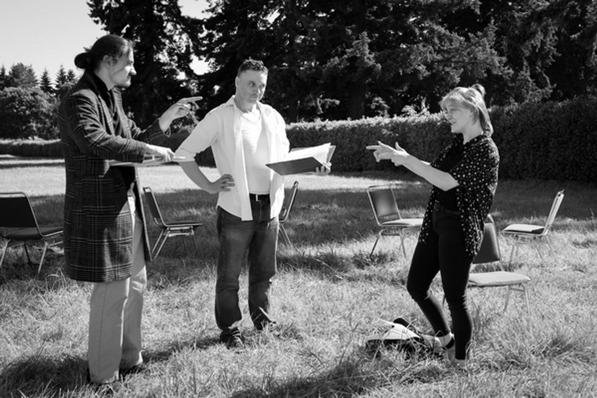 Ruth Alexander, Clyde Berry, Xander Marvin  at 