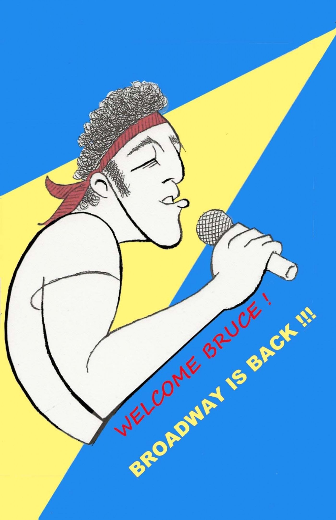 BWW Exclusive: Ken Fallin Draws the Stage - Bruce Springsteen Is Back!  Image