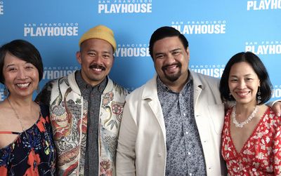 Jeanne Sakata, Jomar Tagatac, Jeffrey Lo and Lia Chang. Photo by Tim Patterson Photo