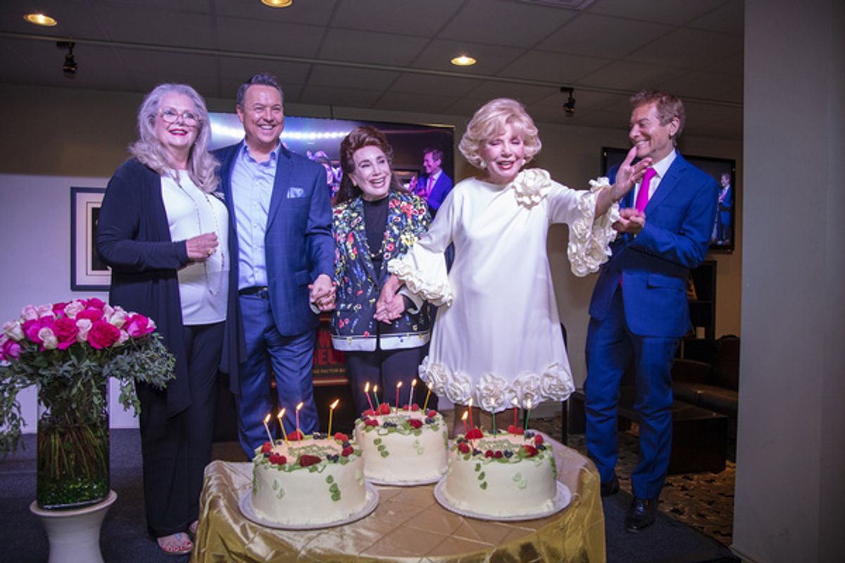 Ann Jillian, George Pennacchio, Donelle Dadigan, Ruta Lee and Michael Feinstein at 