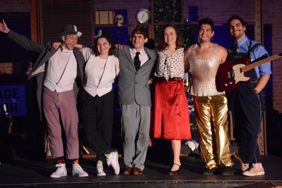 Peter Coleman, Lauren Dietzel, Kevin Delano, Molly Bader, Keith Weiss and Abram Blau at Photos: First Look at The Strongbox Theater's THE 39 STEPS