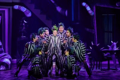 The cast of Beetlejuice in South Korea. Photo