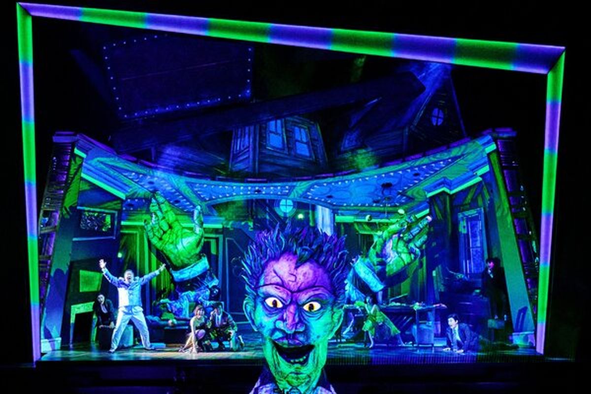 The cast of Beetlejuice in South Korea. at Photos: Get A First Look At BEETLEJUICE In South Korea