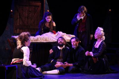 The Wake of Dorcas Kelly cast.  Photo