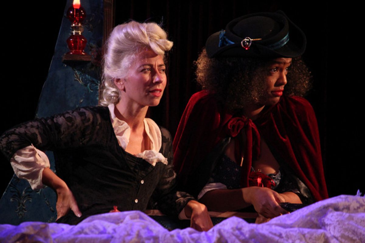 Phoebe Mar Halkowich & Kyra Jackson at Photos: THE WAKE OF DORCAS KELLY Premieres Off-Broadway at The Players Theatre