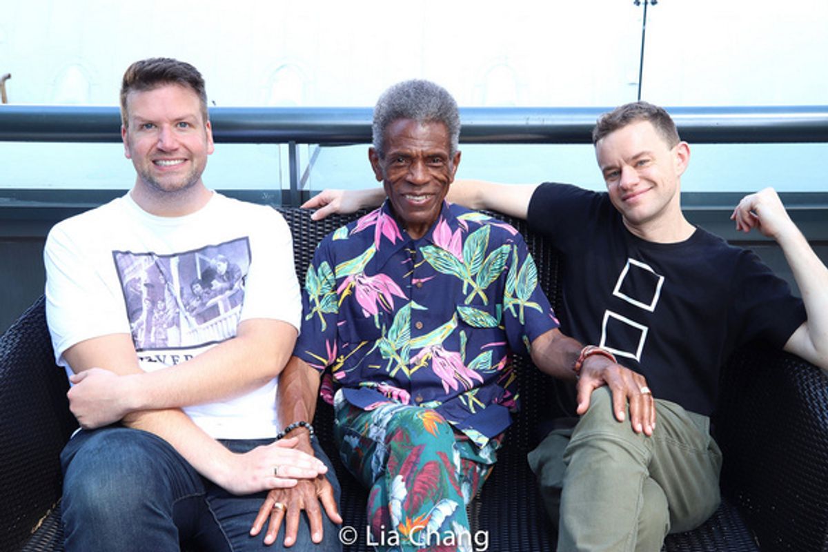 Tom D'Angora, Andre De Shields, Michael D'Angora at 