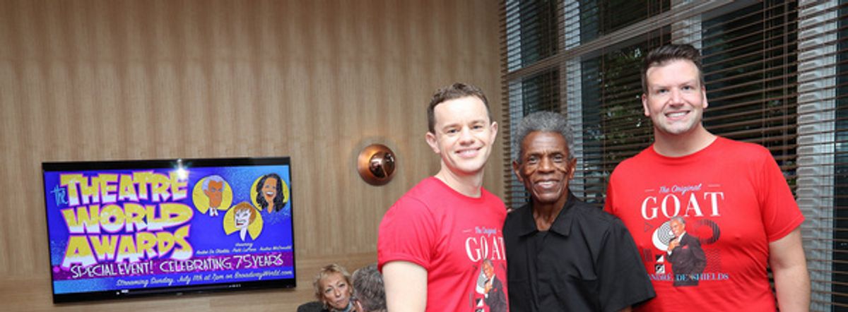 Michael D'Angora, Andre De Shields, Tom D'Angora at 