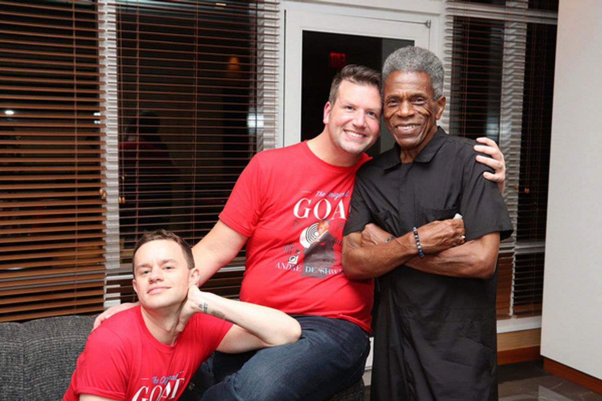 Michael D'Angora, Tom D'Angora, Andre De Shields at 