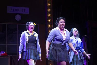 Jazmin Moehring (Crystal), Blair Beasley (Ronette), and Elise Daniells (Chiffon) in t Photo