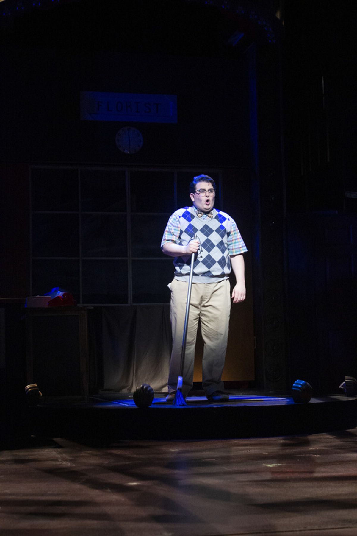 Seymour (Isaac Wesley Wilson) in the Arizona Broadway Theatre production of Little Shop of Horrors at 