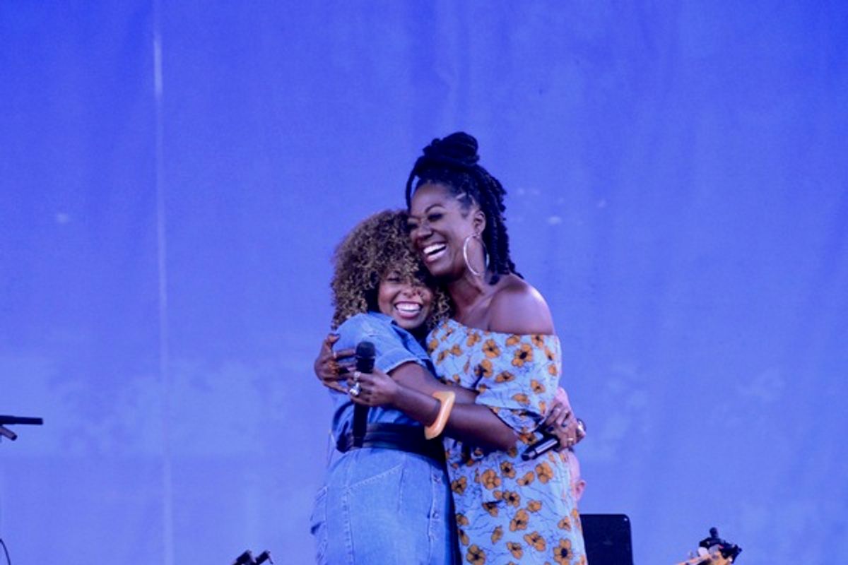 Adrienne Warren and Amber Iman at 