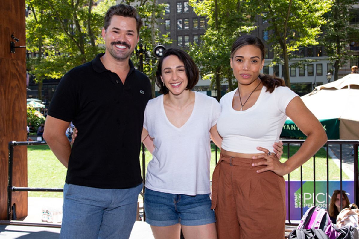 Andrew Rannells, Lauren Patten, Ciara Renee at 