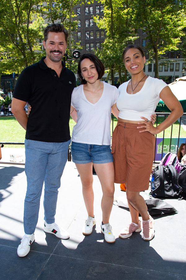Andrew Rannells, Lauren Patten, Ciara Renee Photo