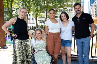 Betsy Wolfe, Ali Stroker, Ciara Renee, Lauren Patten, Andrew Rannells Photo
