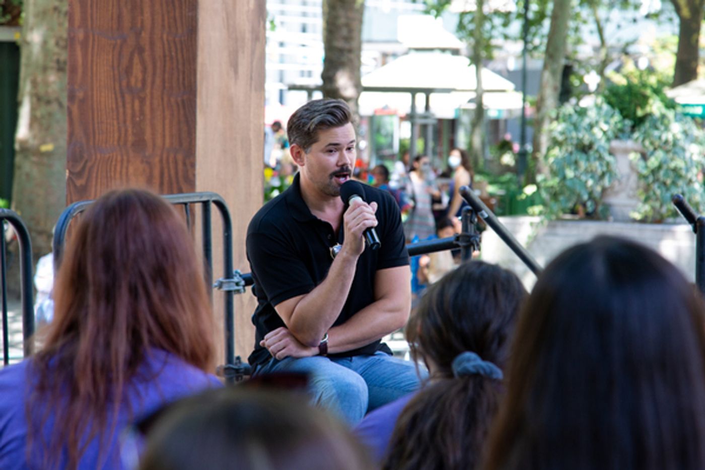 Photos: Betsy Wolfe, Andrew Rannells & More Kick Off BroadwayEvolved Initiative at Bryant Park  Image