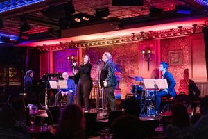 Guest vocalist Deborah Lippmann and John Minnock on stage at Feinstein''s/54 Below on July 29, 2021 Photo by Leslie Farinacci @ BroadwayWorld Guest vocalist Deborah Lippmann and John Minnock on stage at Feinstein''s/54 Below on Photo