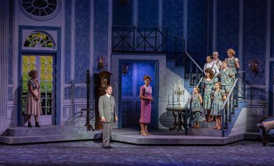 Kate Rockwell, Michael Hayden, Jenny Powers, VonTrapp Children Photo