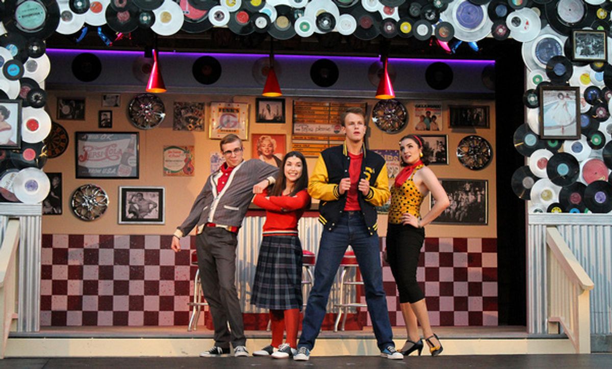 Alex Keane, Carson Zoch, Shelby Zimmerman and Ilyssa Rubin at Photos: GOIN' TO THE CHAPEL at Cortland Repertory Theatre